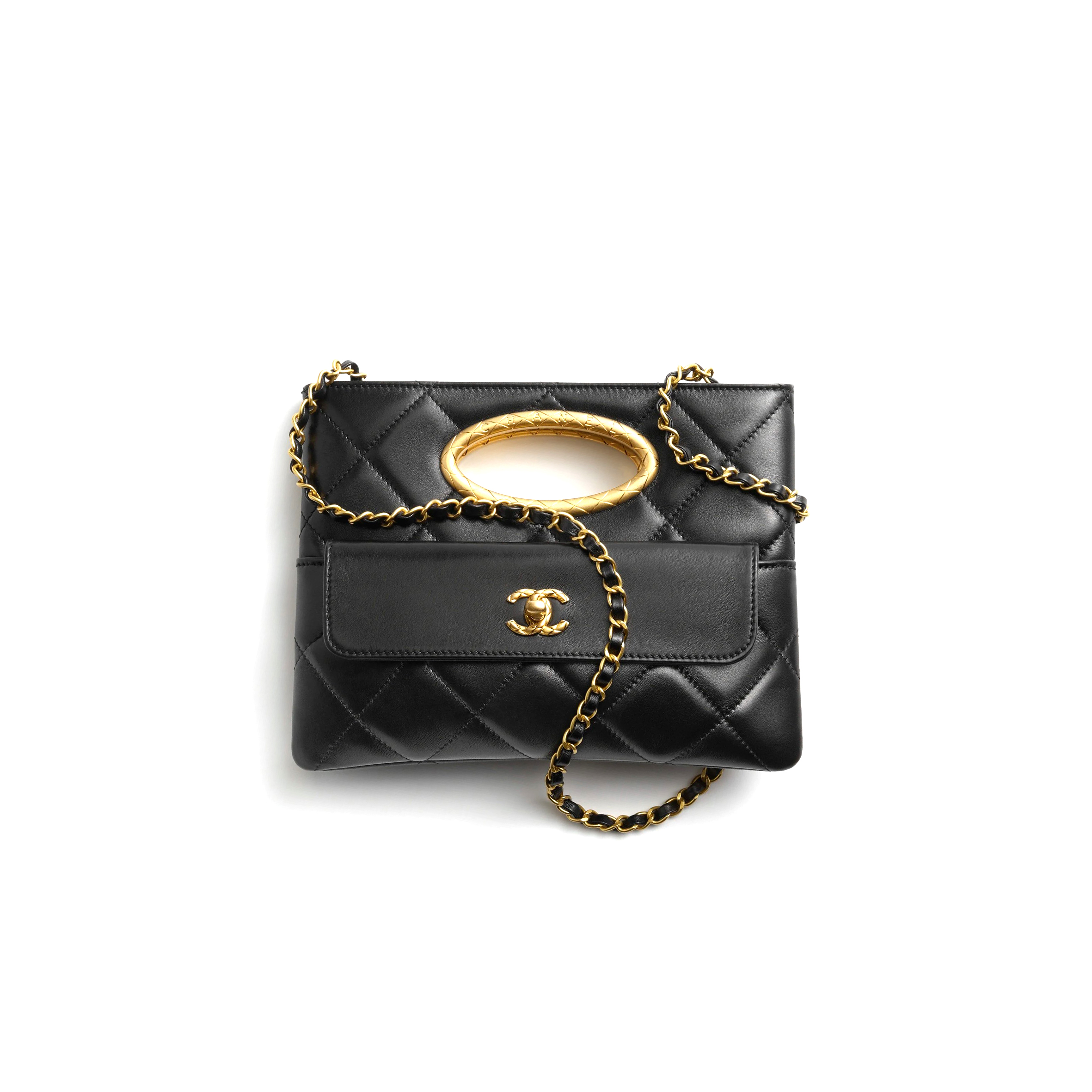 CHANEL MASTER CLUTCH LAMBSKIN & GOLD-TONE METAL AS5038 (25*19*3cm)